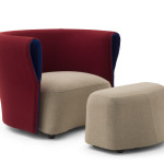 Kreslo 8 Cappellini - Bison poltrona e pouf - Nendo